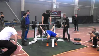 Балашов, жим лежа 135кг, в/к 75. Bench press 135kg