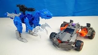 TRANSFORMERS 4 LOCKDOWN AND HANGNAIL CONSTRUCT BOTS DINOBOT WARRIORS PLAYSET BUILD VIDEO