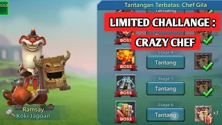 Lords Mobile Limited Challange Crazy Chef | Mastercook