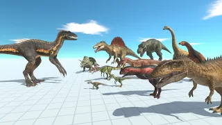 Indoraptor VS All Dinosaurs Epic Battle - Animal Revolt Battle Simulator