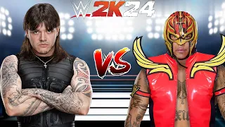 WWE 2K24 DIRTY DOMINIK MYSTERIO VS. REY MYSTERIO AMBULANCE MATCH!