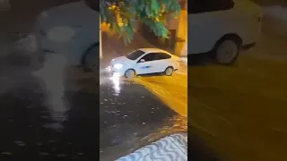 Moradores registram forte chuva no Sertão de Alagoas