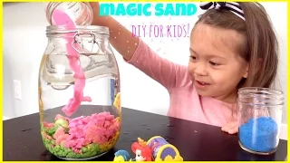 MAGIC SAND that never gets wet! Cool and Easy DIY How to for kids!