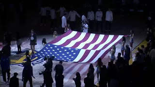 Anela singing the National Anthem for the Golden State Warriors 04-01-2018