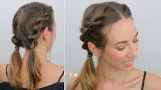 ROPE TWIST BRAIDS INTO PIGTAILS ~ Trecce a twist con codini | Silvia Viscardi