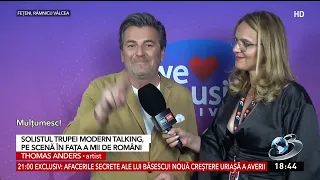 Solistul trupei Modern Talking, pe scenă în fața a mii de români