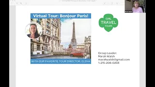 Virtual Tour - Bonjour Paris with Elena - Brought to you by Girl Travel Tours