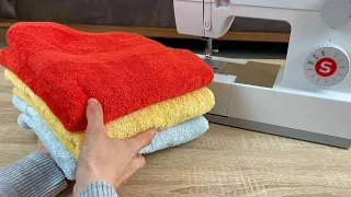 A Super Sewing Idea with Old Unused Towels!