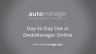 Walkthrough 2 - Day-to-Day Use in DeskManager Online