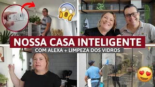 Ele adora automatizar -O rapaz veio limpar os vidros -casa limpinha