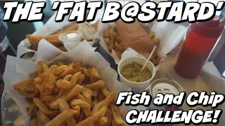 GIANT BRITISH FISH AND CHIP CHALLENGE! NYC | Man Vs Food | A Salt and Battery