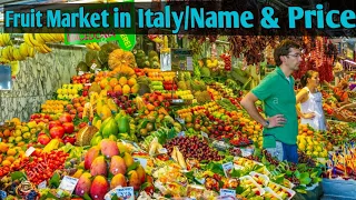 Italian Fruit Market with Name & Price/Exotic Fruit Name/Fruit Market in Europe/Videshi Phal ke Naam