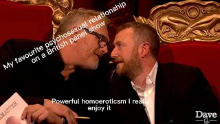 Alex Horne and Greg Davies playing gay chicken on national television for about  five minutes