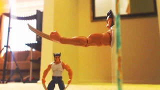 Wolverine Halloween: X-Men Logan Stop Motion Action Video Part 1 Movie Animation w Figure Toys