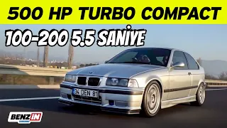 500 beygir BMW 318 ti Compact Turbo | Ferrari 'den hızlı !