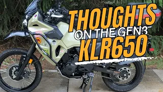 My Thoughts on the Gen 3 KLR650
