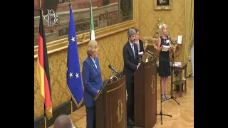 Roma - Roberto Fico, e il Presidente del Bundestag tedesco, Baerbel Bas (14.06.22)