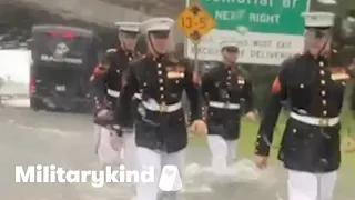 Marines rescue woman from flood near Arlington National Cemetery | Militarykind