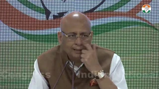 LIVE: AICC Press Briefing By Abhishek Manu Singhvi at Congress HQ