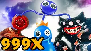 [999X SPEED] All Creature Compilation by Horror Skunx! (Rainbow Friends, Roblox Doors & Killy Willy)