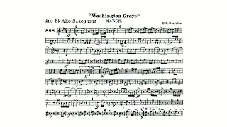 Washington Grays March By Claudio Grafulla - 2nd E-flat Alto Saxophone