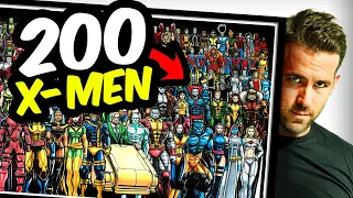 200 X-MEN in 1000 MINUTES? Drawing DEADPOOL+WOLVERINE in 1000m 100m 10m 1m & 10 Seconds!