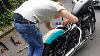 Quick fender tuning on a harley sportster in 1 h