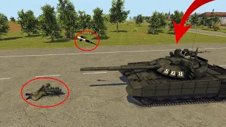 MILAN ATGM operator Destroyed Russian ARMY TANK | Flying T72 Tanks | MenOfWar2 Military Simulator