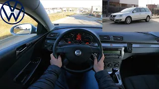 2008 Volkswagen Passat Variant B6 1.6 TDI 105 Hp POV Test Drive