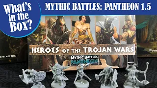 HEROES OF THE TROJAN WARS expansion unboxing for Mythic Battles Pantheon 1.5