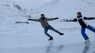 Frozen Lake, Free Skate, Iceland - Michelle Edgina Axille