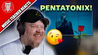 Music Teacher React | PENTATONIX - Kiss From a Rose