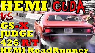 70 HEMI CUDA !! vs DETROIT MUSCLE !! 70 Hemi Cuda takes on Detroit Muscle Cars !! Road Test TV