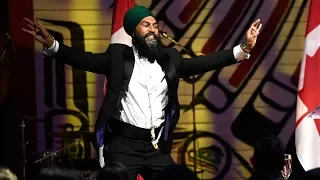 Singh pokes fun at Trudeau's bhangra dance moves during press gallery dinner