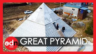 Russian Couple Build Replica Giza Pyramid in Their Backyard