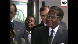 Robert Mugabe Meets George Bush In Washington