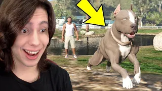 Jogando GTA 5 como UM PITBULL!!  (Incrível)