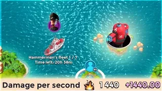 Boom Beach INSANE Hot Pot Damage vs Defending Hammerman!