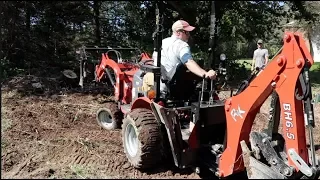 #502 Back Breaking Work made Easy With RK 24! Digging Stumps and Hauling Brush