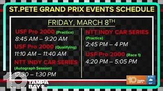 2024 St. Pete Grand Prix weekend events schedule