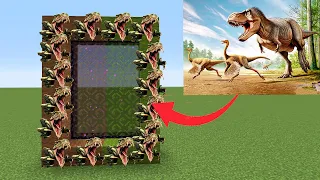 How To Make Portal To Jurassic Park Dimension In Minecraft