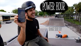 He Snapped His Handlebars On His First Trick! | The "Orange Shirt Guy" BMX Power Hour