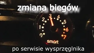 Smart ForTwo zmiana biegów po serwisie aktuatora