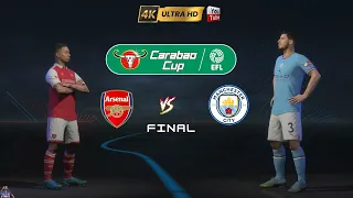 Arsenal vs Manchester City - Carabao Cup Final - PS5™  EAFC 24 [4K60fps] HD