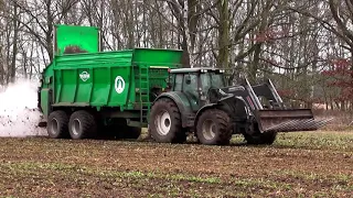 Miststreuen 2021 mit Valtra T 183 u. Tebbe HS 220 Streuer Teil 1.