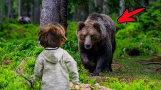 Маленький мальчик на глазах у матери побежал к медведю. Дальше случилось Невероятное!