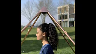 Portable copper meditation pyramid | 120 cm high | Phipower