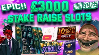 **EPIC** £3000 Stake Raise Slots! High Stakes Bonus Buys! | SpinItIn.com