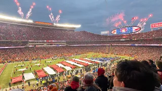 National Anthem & four T-38s Flyover | AFC Champions Cincinnati Bengals vs. Kansas City Chiefs 2023