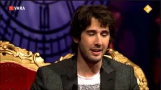 Josh Groban on the Dutch TV show Langs de Leeuw 3-9-2013 PART 1 of 2